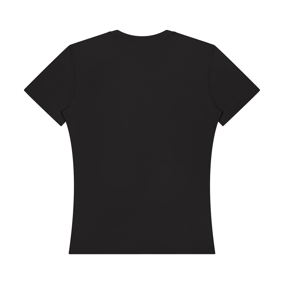 Women's Topstitch Training T-Shirt in black, alternate angle