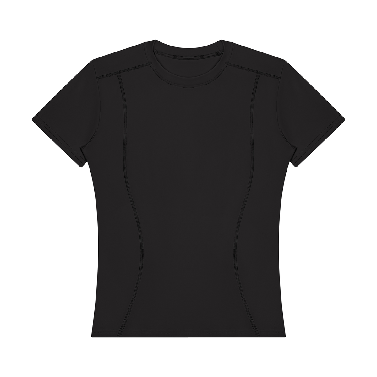Women's Topstitch Training T-Shirt in black