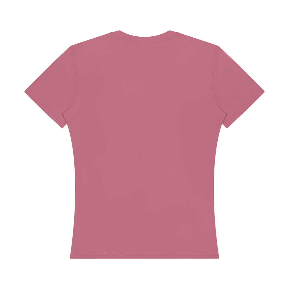 Women's Topstitch Training T-Shirt in carmine, alternate angle