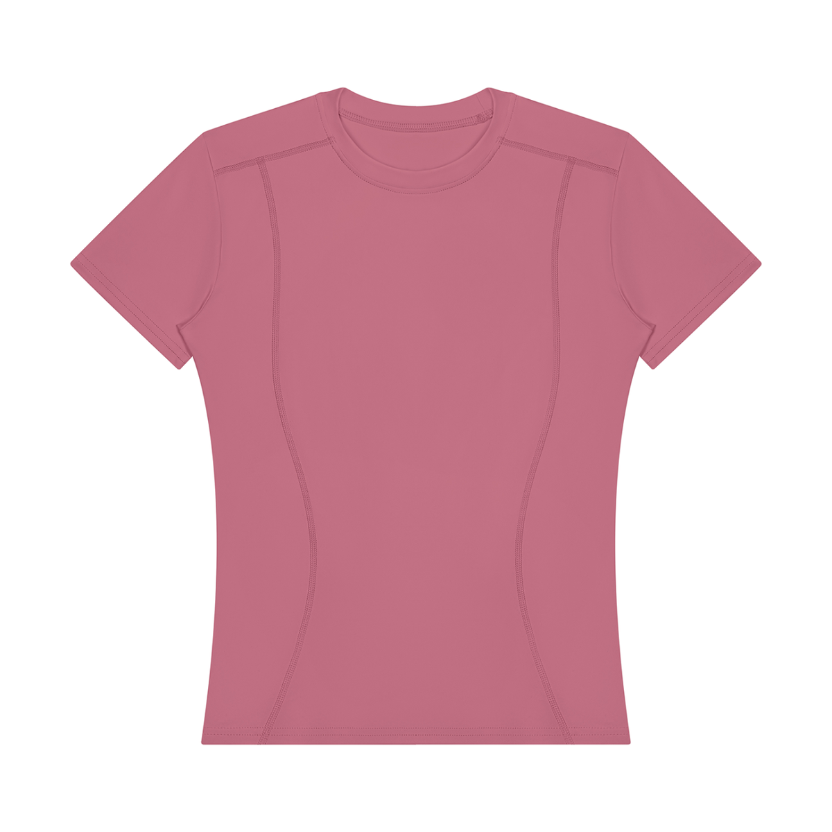 Women's Topstitch Training T-Shirt in carmine