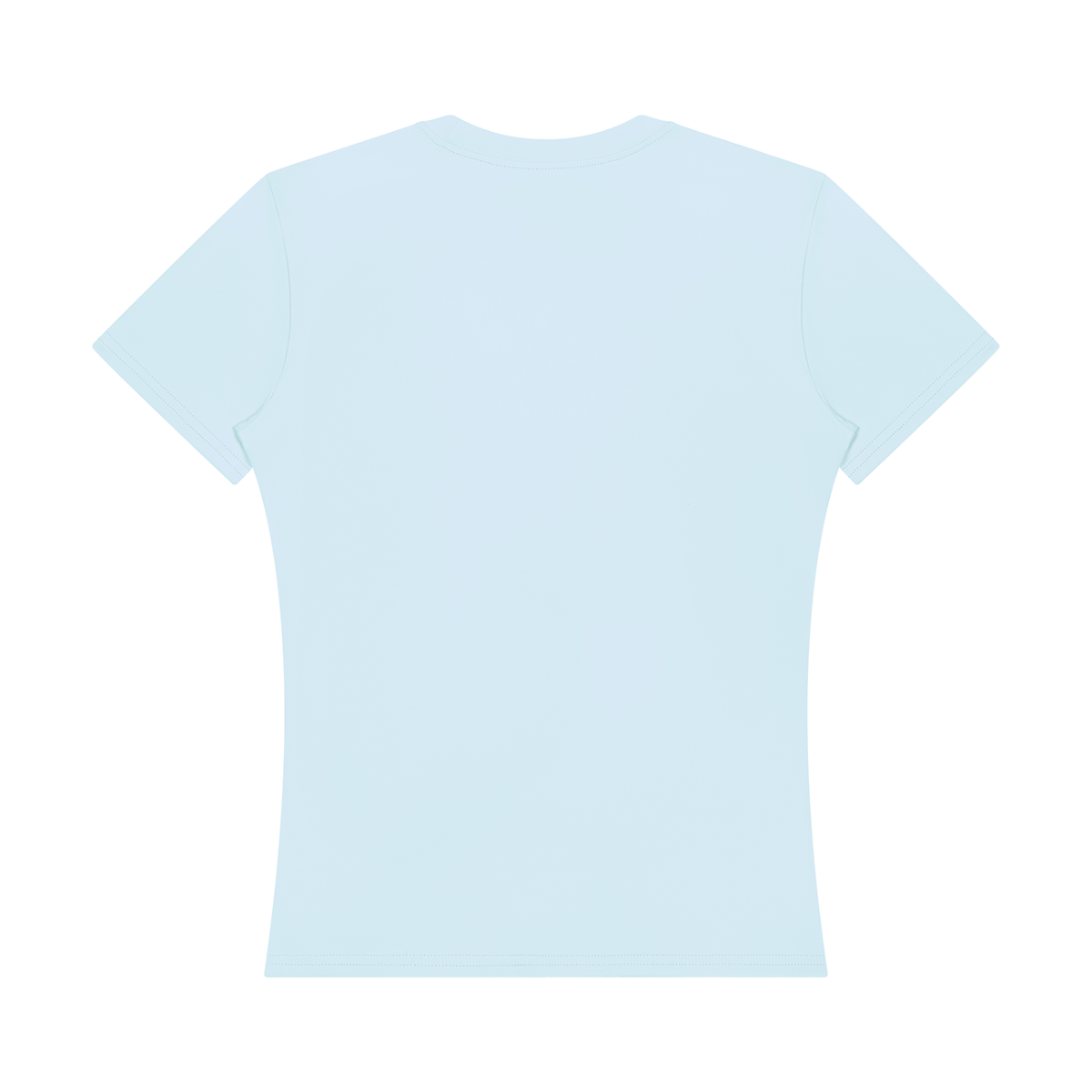 Women's Topstitch Training T-Shirt in light blue, alternate angle