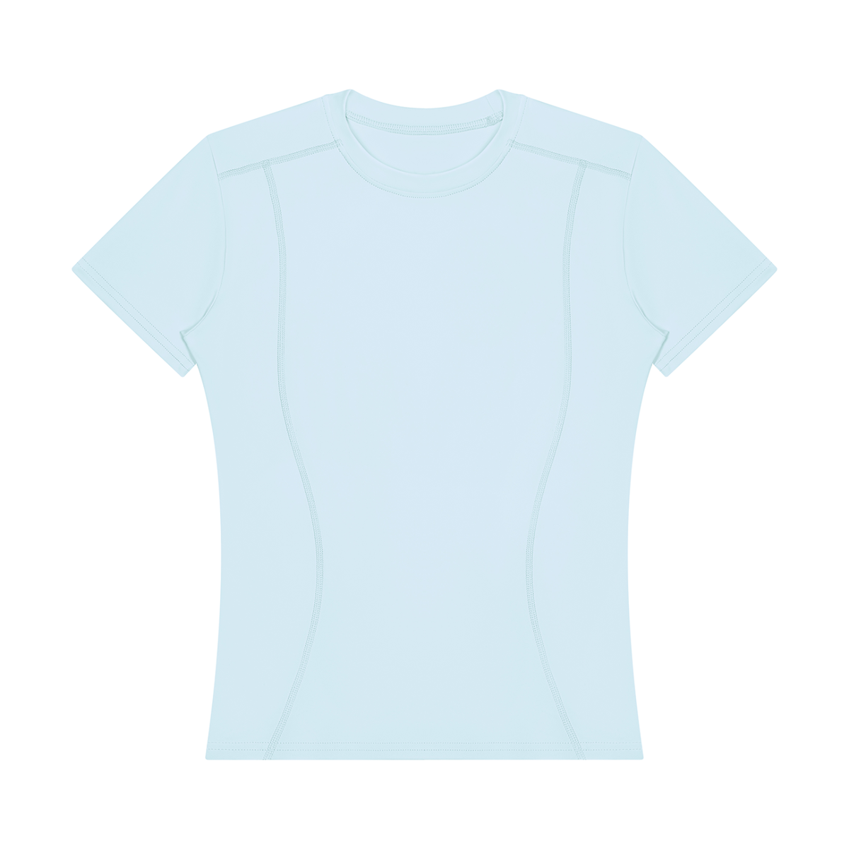 Women's Topstitch Training T-Shirt in light blue