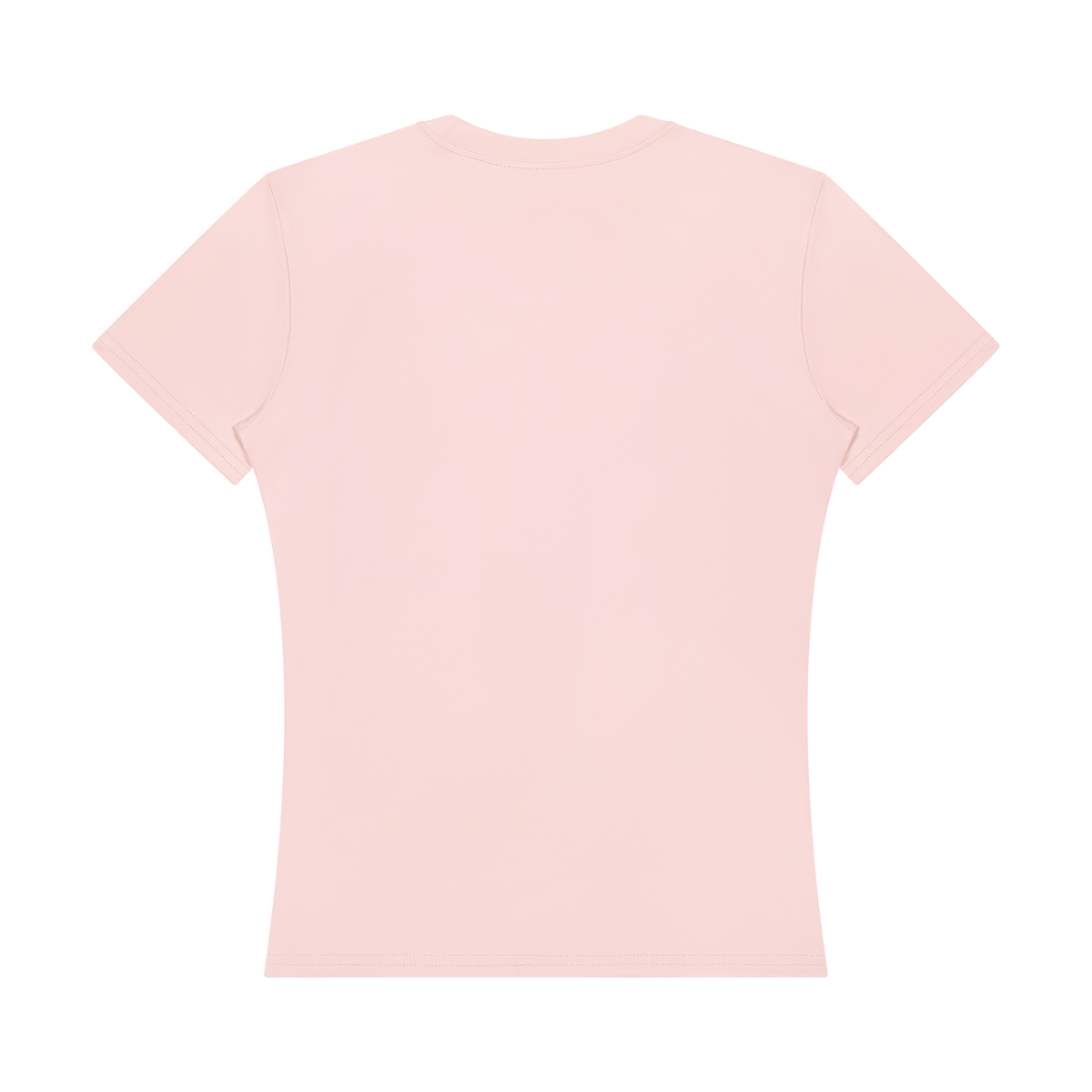 Women's Topstitch Training T-Shirt in light pink, alternate angle