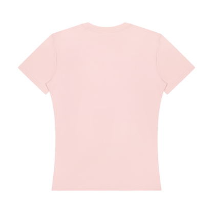 Women's Topstitch Training T-Shirt in light pink, alternate angle