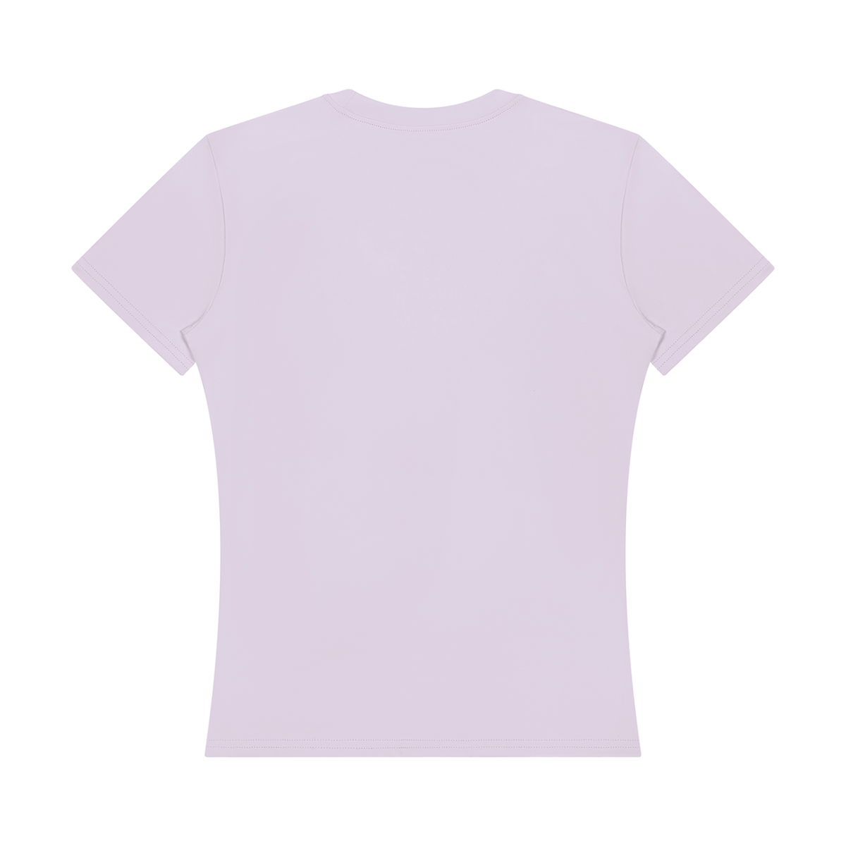 Women's Topstitch Training T-Shirt in light purple, alternate angle