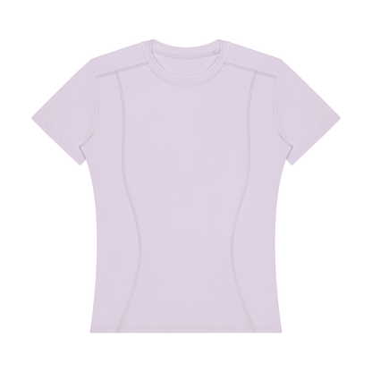 Women's Topstitch Training T-Shirt in light purple
