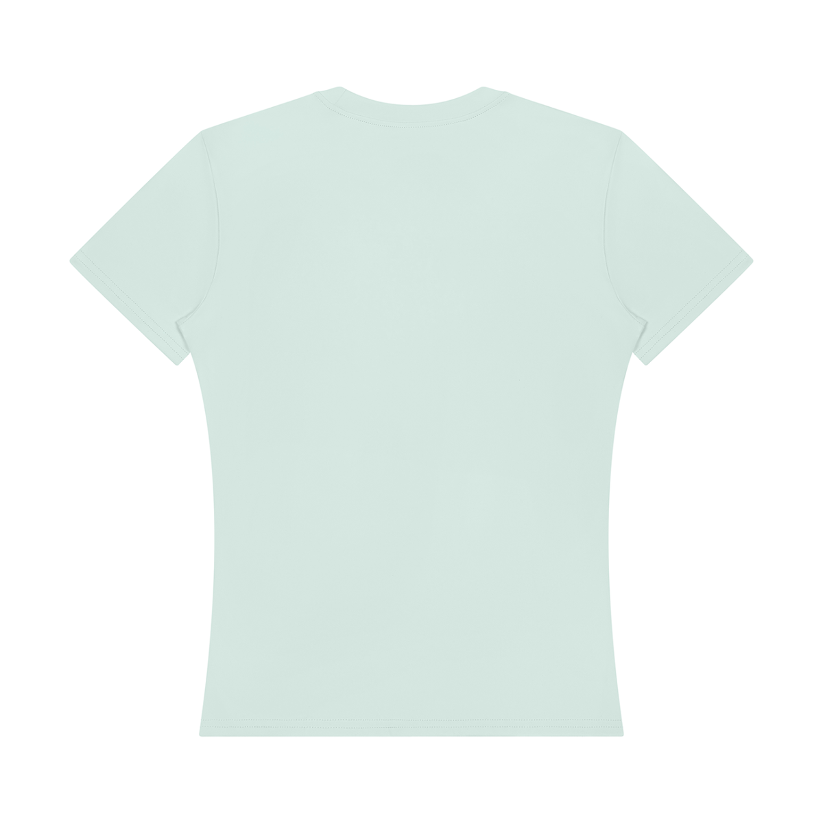 Women's Topstitch Training T-Shirt in mint green, alternate angle