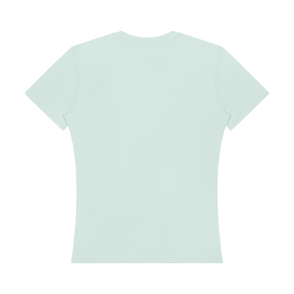 Women's Topstitch Training T-Shirt in mint green, alternate angle
