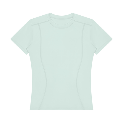 Women's Topstitch Training T-Shirt in mint green