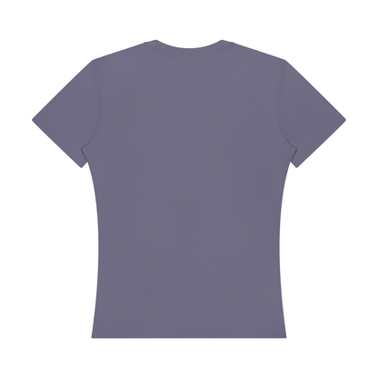 Women's Topstitch Training T-Shirt in misty purple, alternate angle