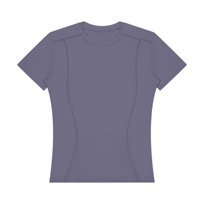 Women's Topstitch Training T-Shirt in misty purple
