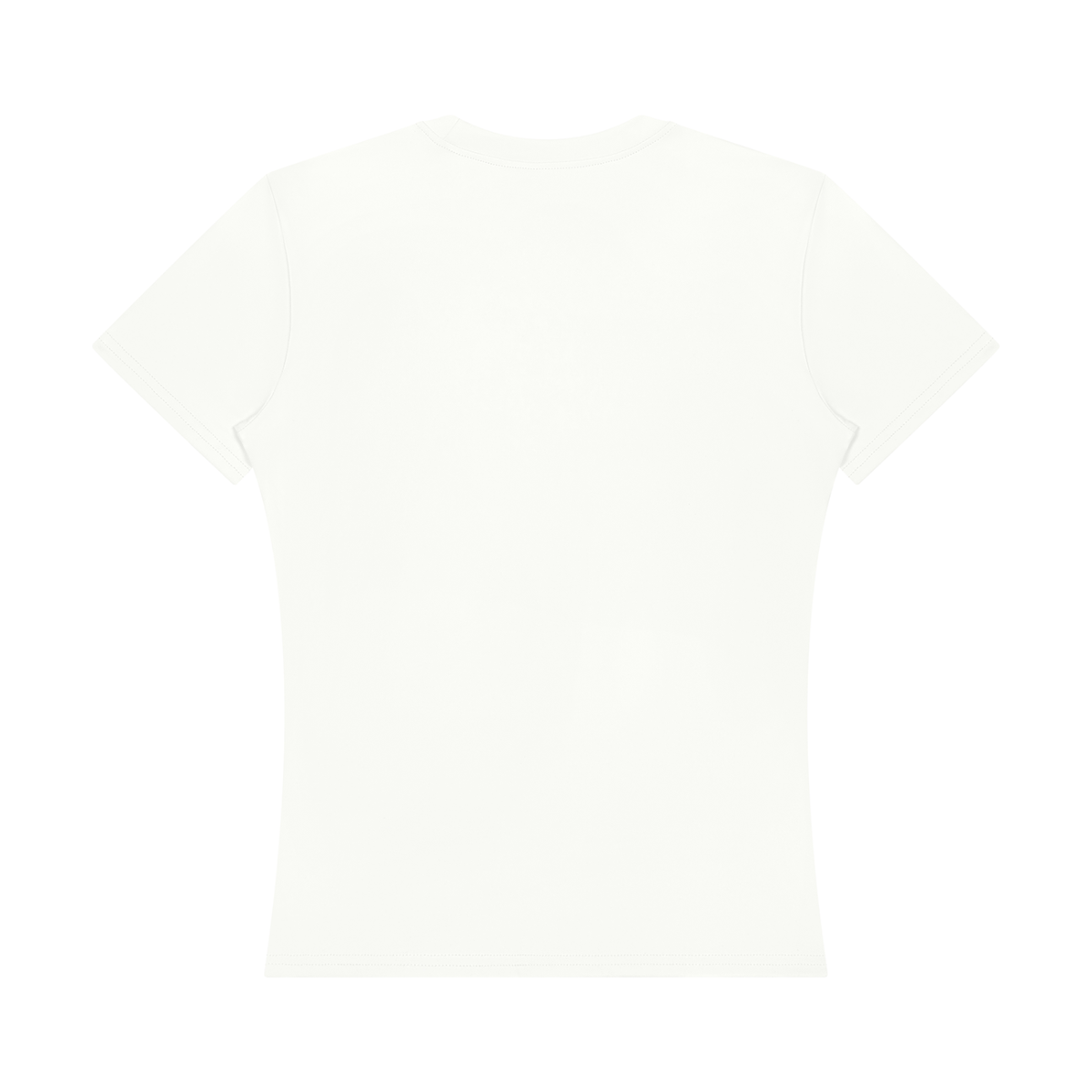 Women's Topstitch Training T-Shirt in white, alternate angle