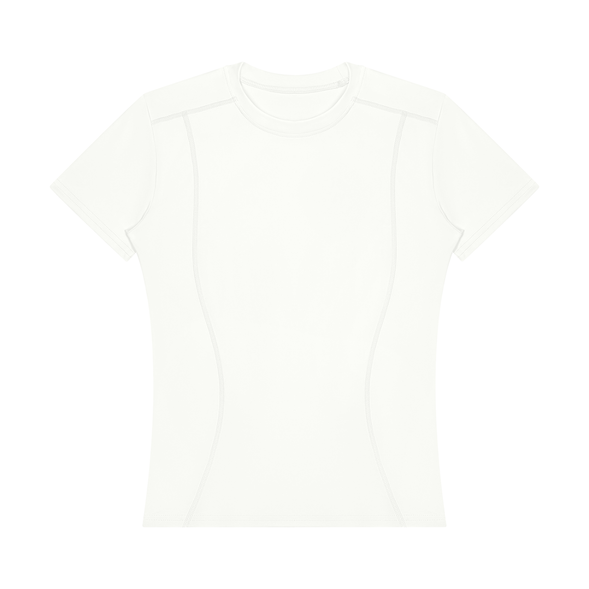 Women's Topstitch Training T-Shirt in white