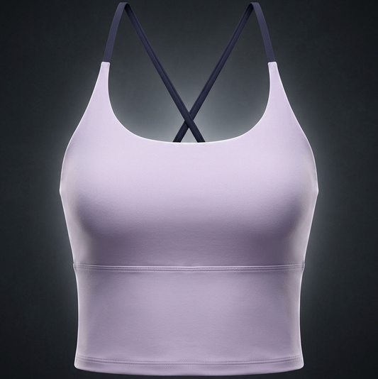 Women's U-Neck Color Block Yoga Tank Top