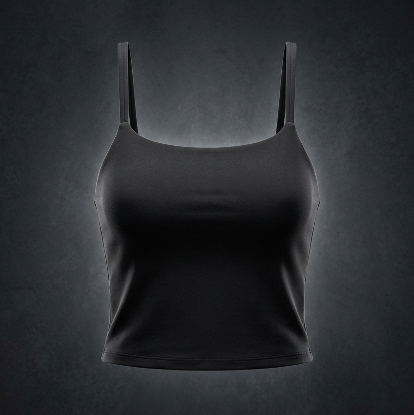 Women's U-Neck Yoga Crop Tank Top, view 1