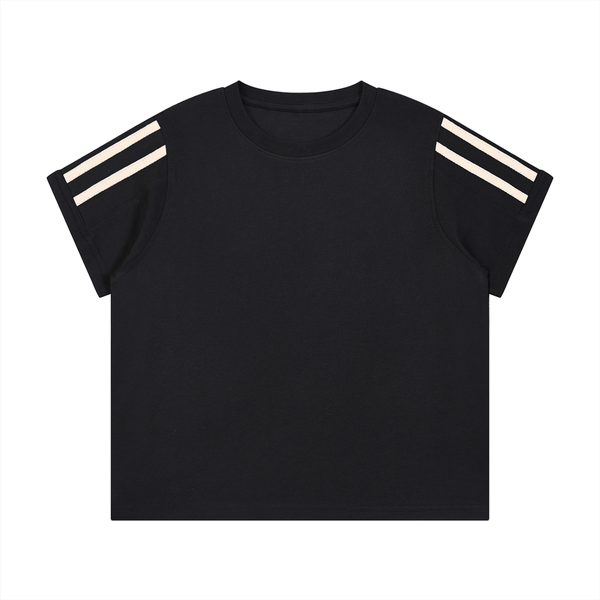 Women's Varsity Stripe T-Shirt in black