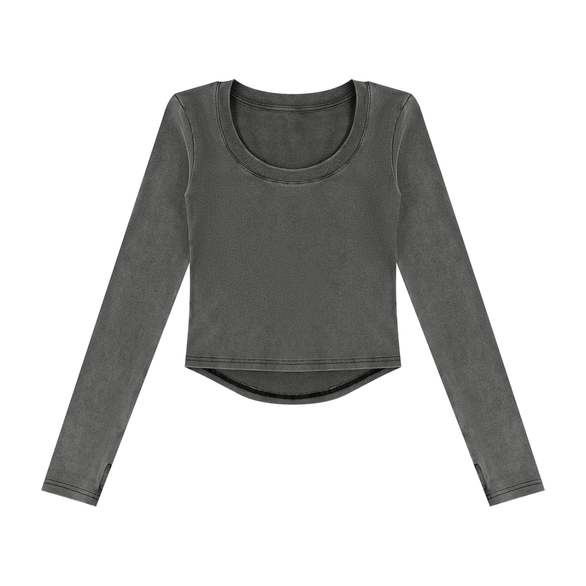 Women's Vintage Wash Crop T-Shirt in black