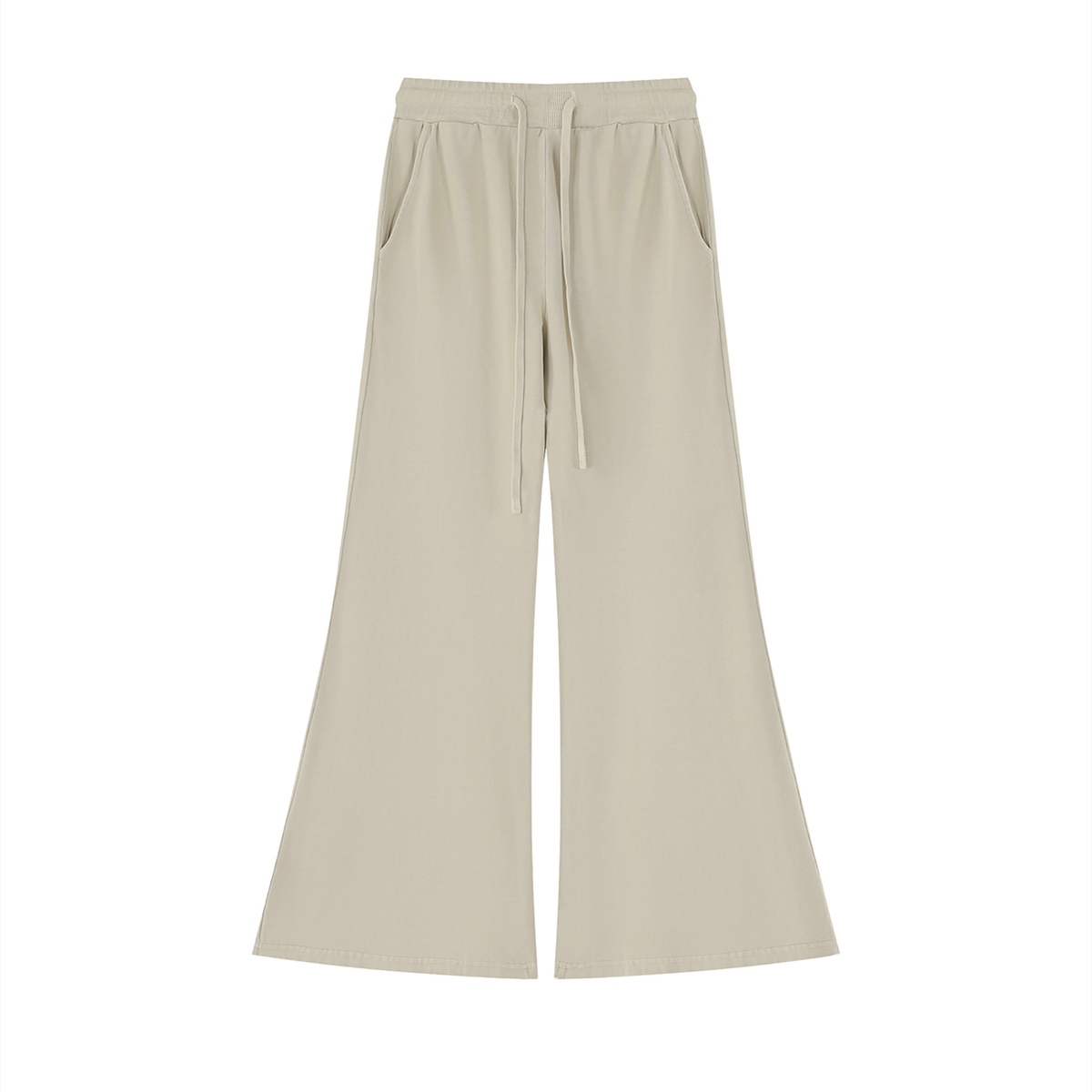 Women's Vintage Wash Flared Sweatpants in apricot