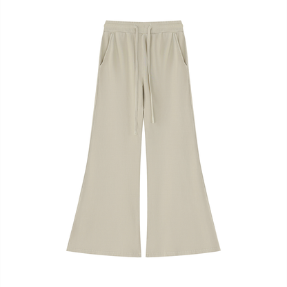 Women's Vintage Wash Flared Sweatpants in apricot