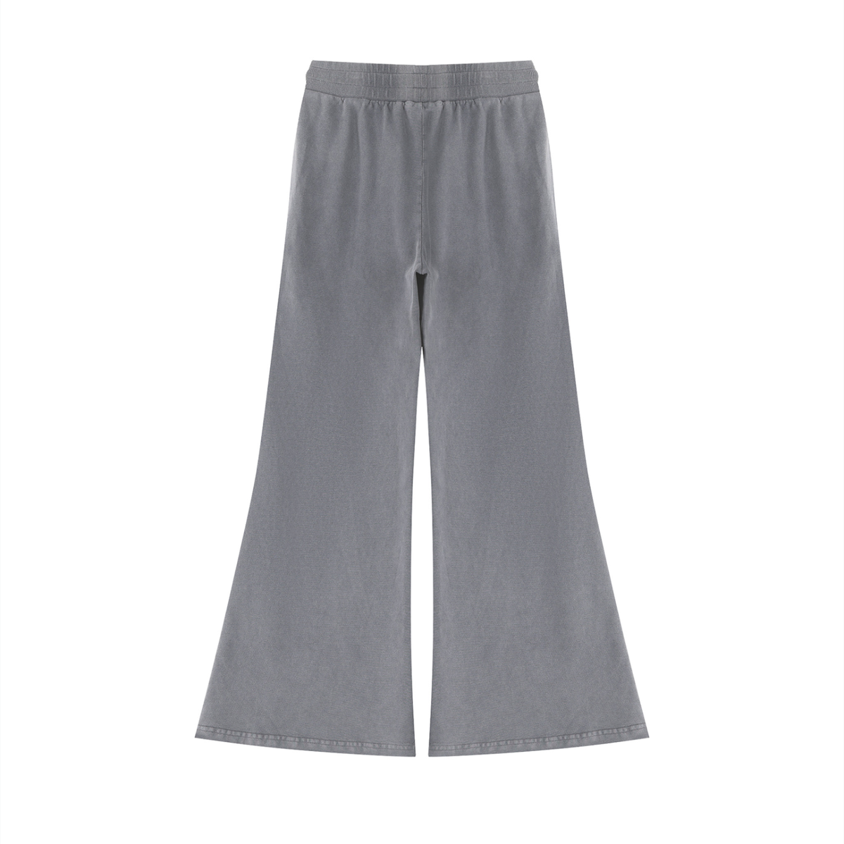 Women's Vintage Wash Flared Sweatpants in cement gray, alternate angle