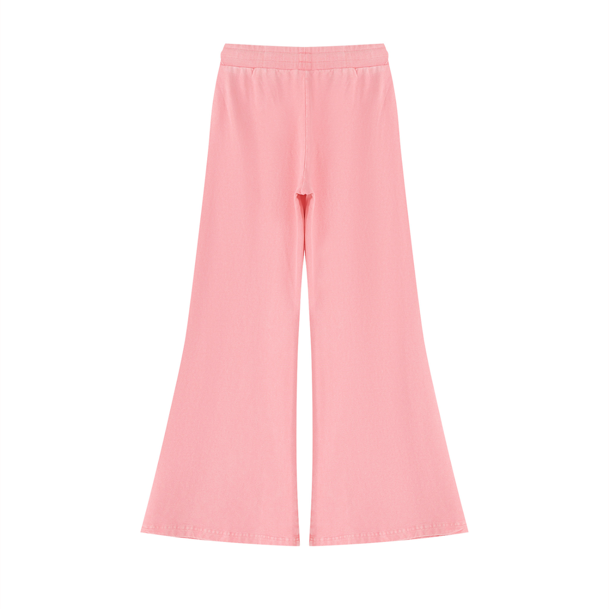 Women's Vintage Wash Flared Sweatpants in pink, alternate angle