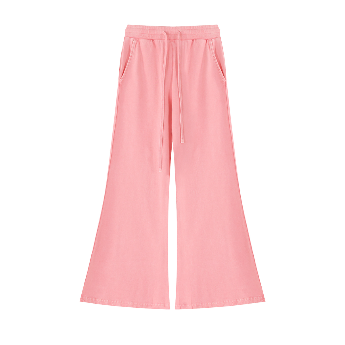 Women's Vintage Wash Flared Sweatpants in pink