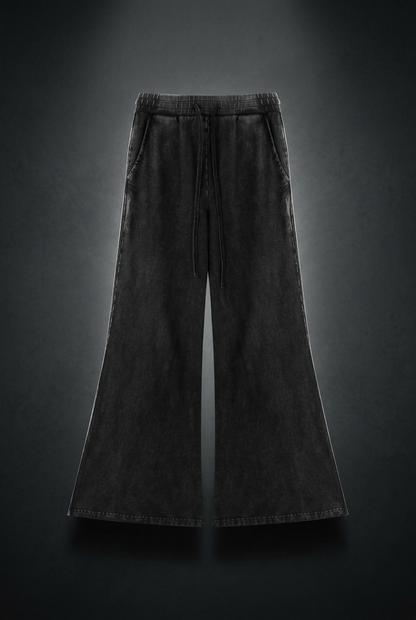 Women's Vintage Wash Flared Sweatpants, view 1