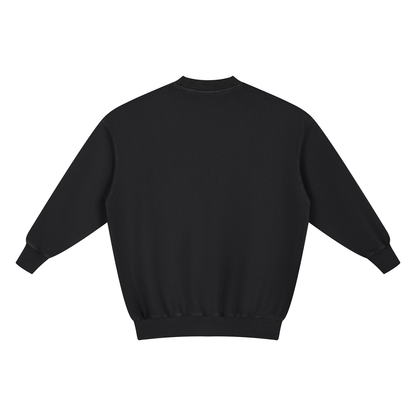 Women's Vintage Wash Pullover in black, alternate angle