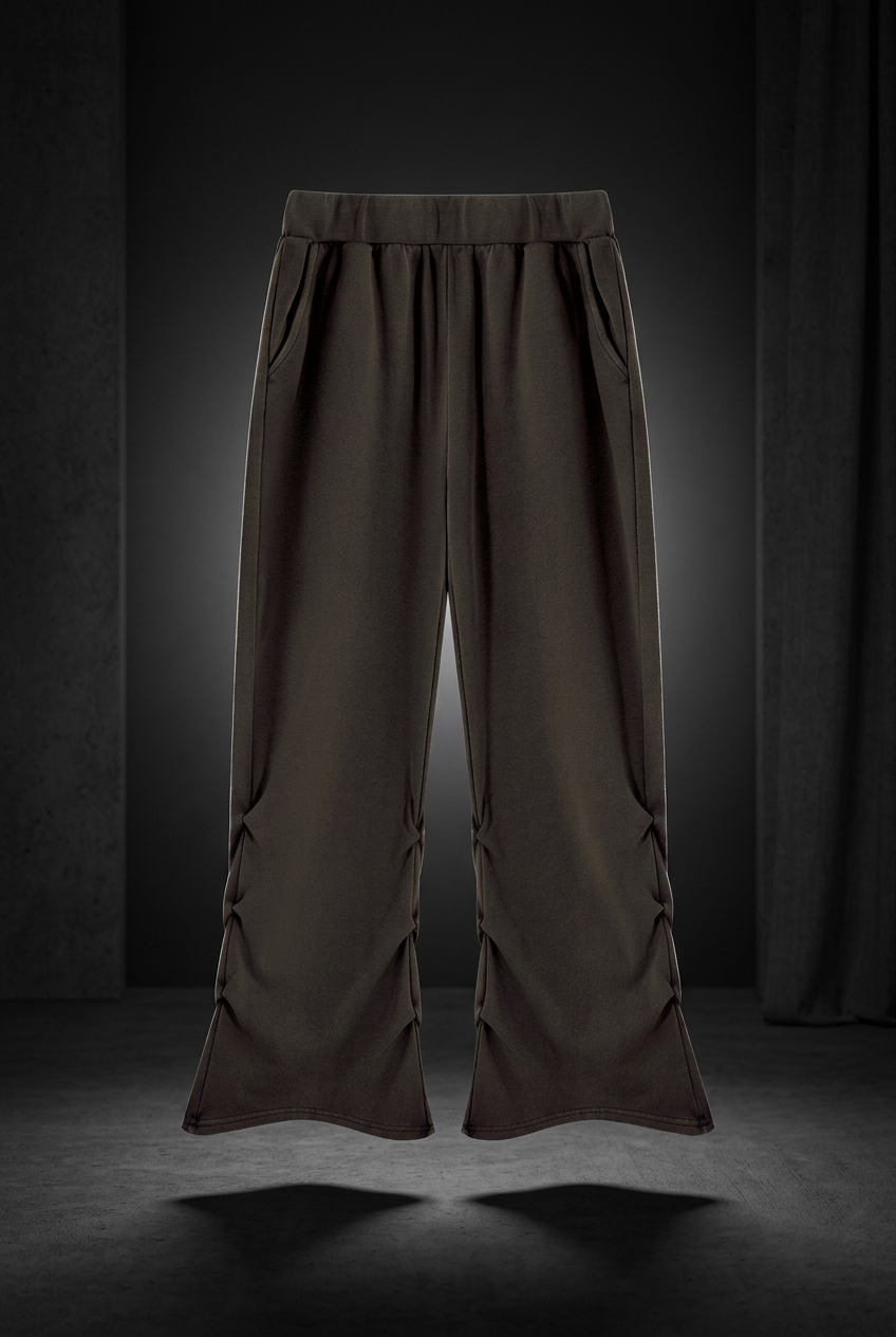 Women's Vintage Wash Ruched Sweatpants, view 1