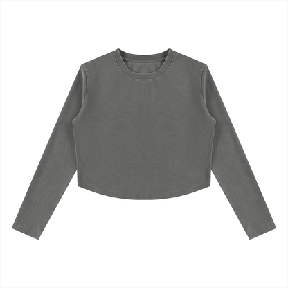 Women's Vintage Wash Slim T-Shirt in black