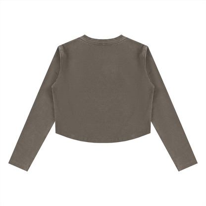 Women's Vintage Wash Slim T-Shirt in dark gray, alternate angle