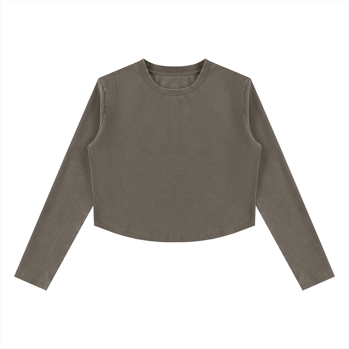 Women's Vintage Wash Slim T-Shirt in dark gray