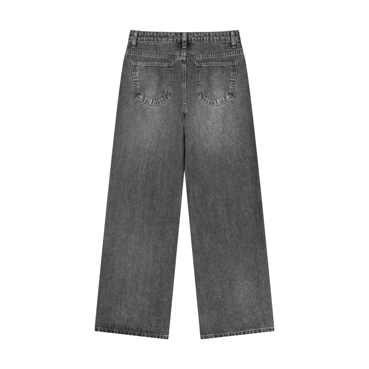 Women's Wide Leg Denim Jeans in black, alternate angle