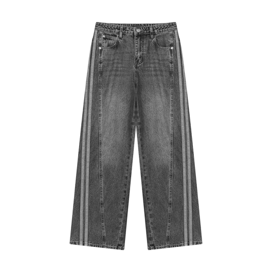 Women's Wide Leg Denim Jeans in black