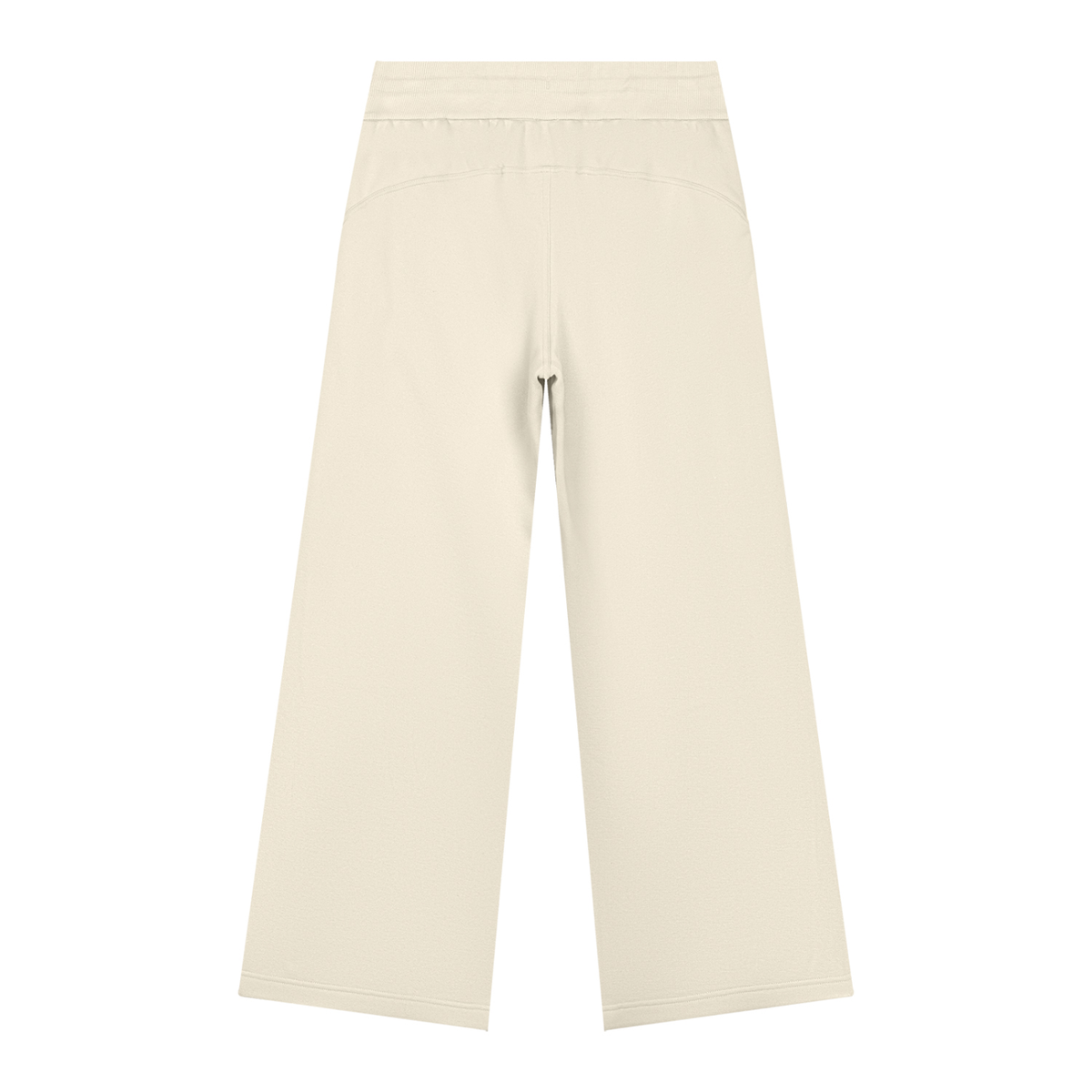 Women's Wide Leg Fleece Sweatpants in mild apricot, alternate angle