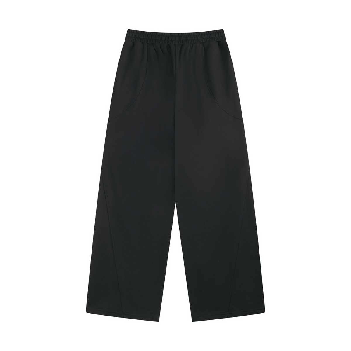 Women's Wide Leg Sweatpants in black, alternate angle
