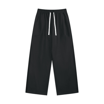 Women's Wide Leg Sweatpants in black