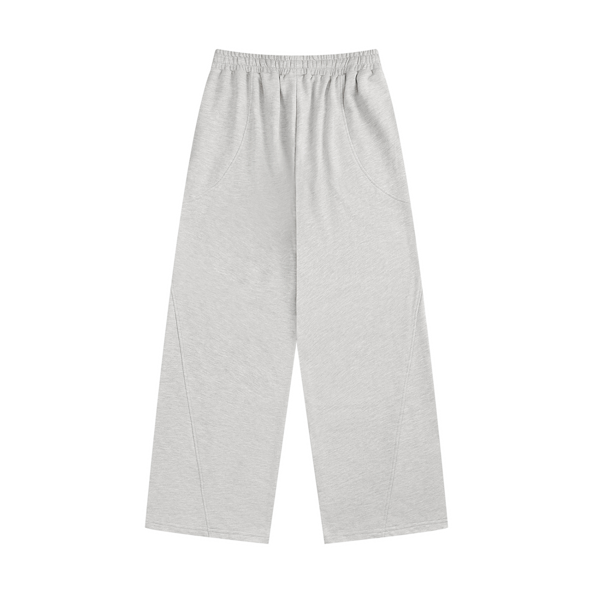Women's Wide Leg Sweatpants in flower gray, alternate angle