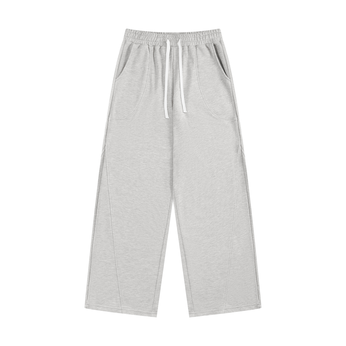 Women's Wide Leg Sweatpants in flower gray