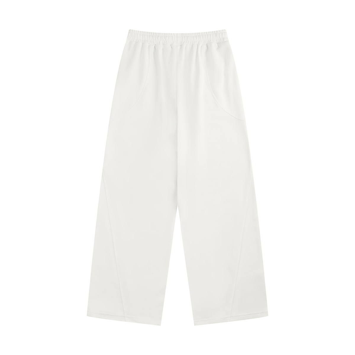 Women's Wide Leg Sweatpants in white, alternate angle