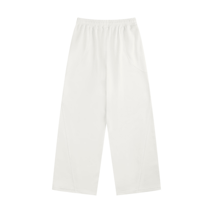 Women's Wide Leg Sweatpants in white, alternate angle