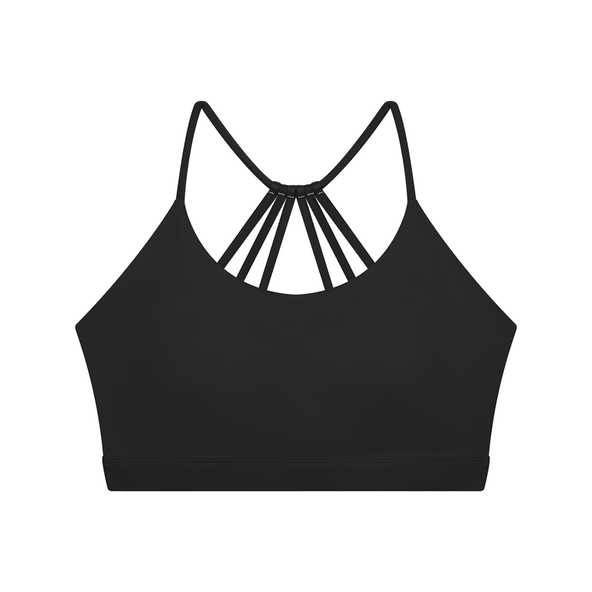 Women's Yoga Color Block Sports Bra in black