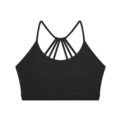Women's Yoga Color Block Sports Bra in black
