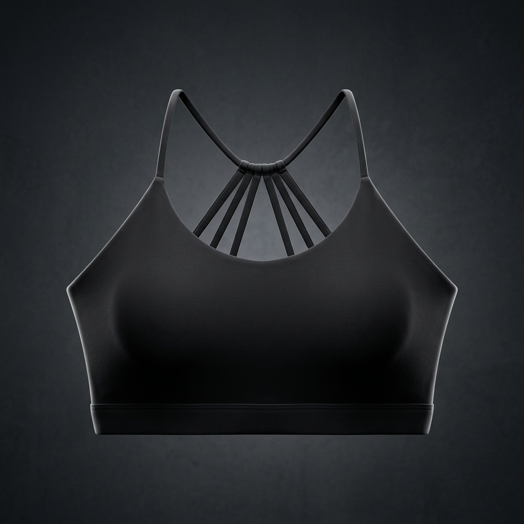 Women's Yoga Color Block Sports Bra – Slim Fit Stretch Workout Bra