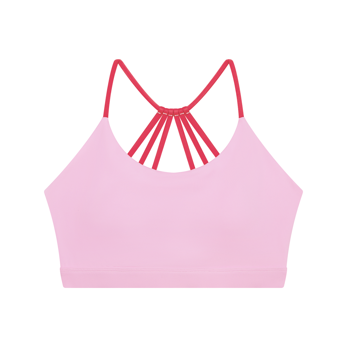Women's Yoga Color Block Sports Bra in pink