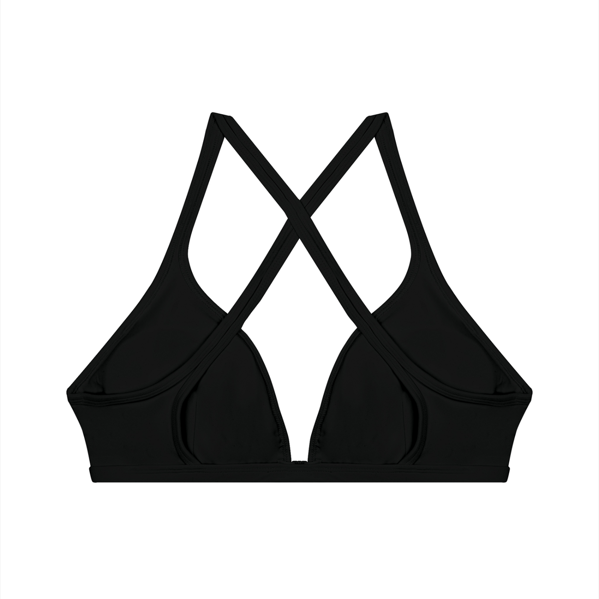 Women's Yoga Sports Bra in black, alternate angle