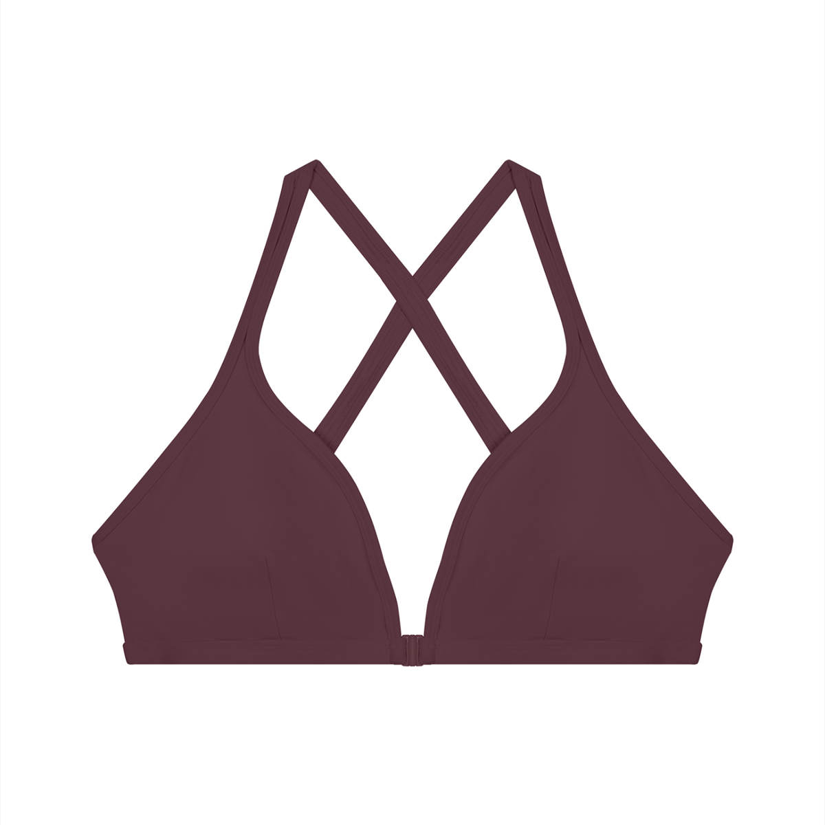 Women's Yoga Sports Bra in plum purple