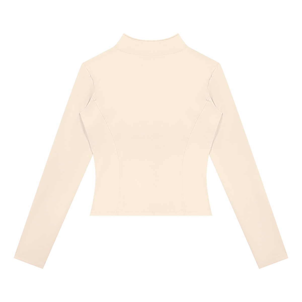 Women's Yoga Sports Full Zip Jacket in apricot, alternate angle