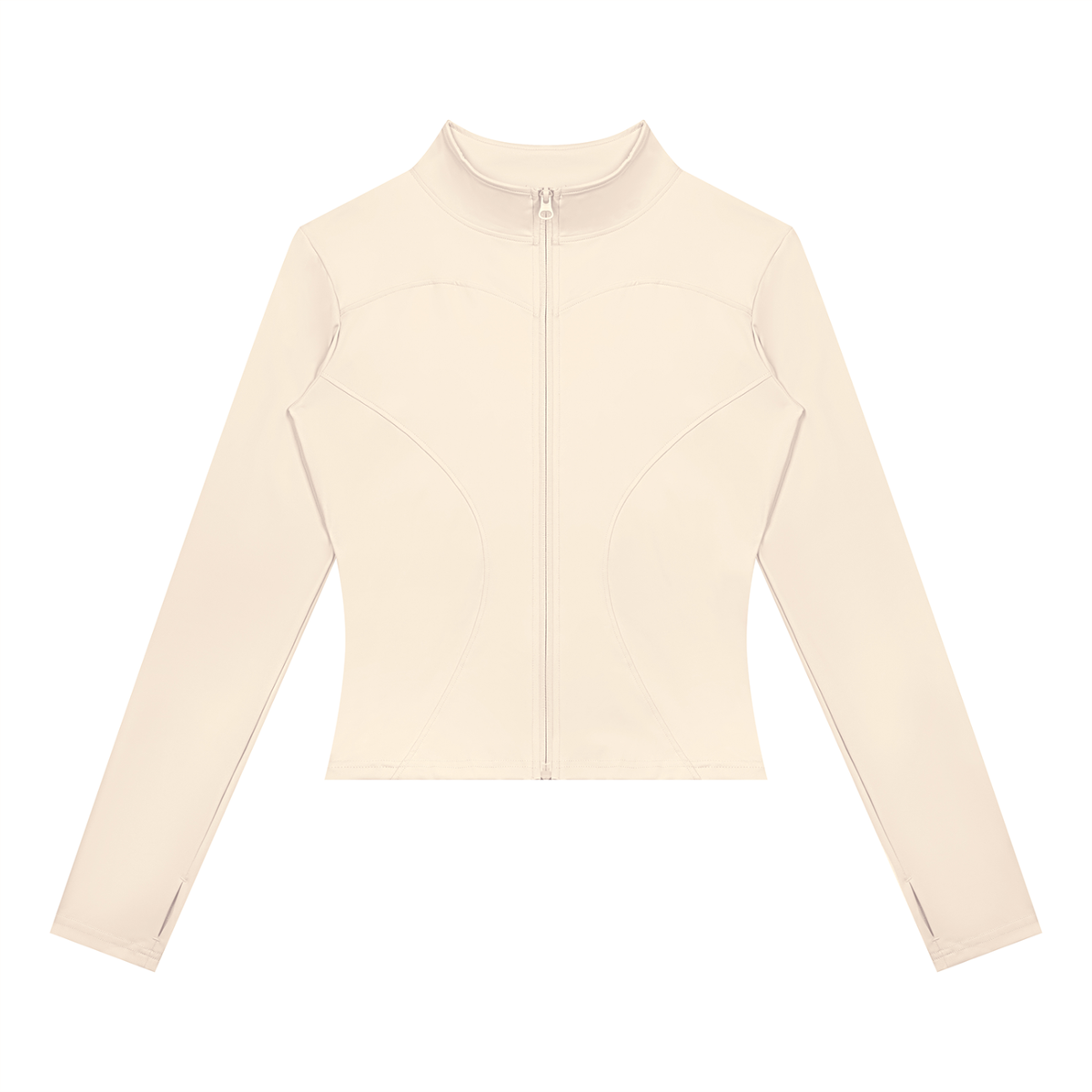 Women's Yoga Sports Full Zip Jacket in apricot