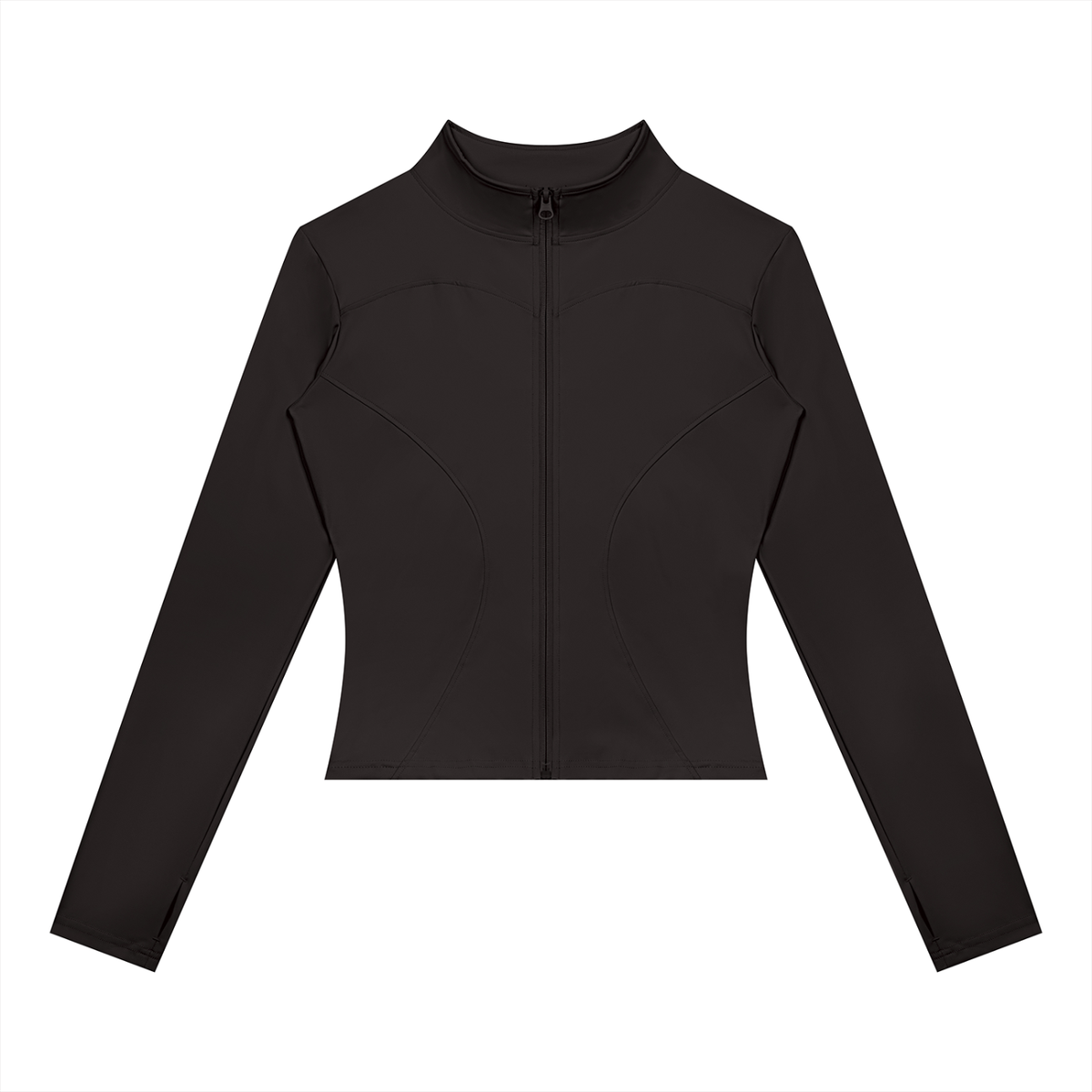 Women's Yoga Sports Full Zip Jacket in black